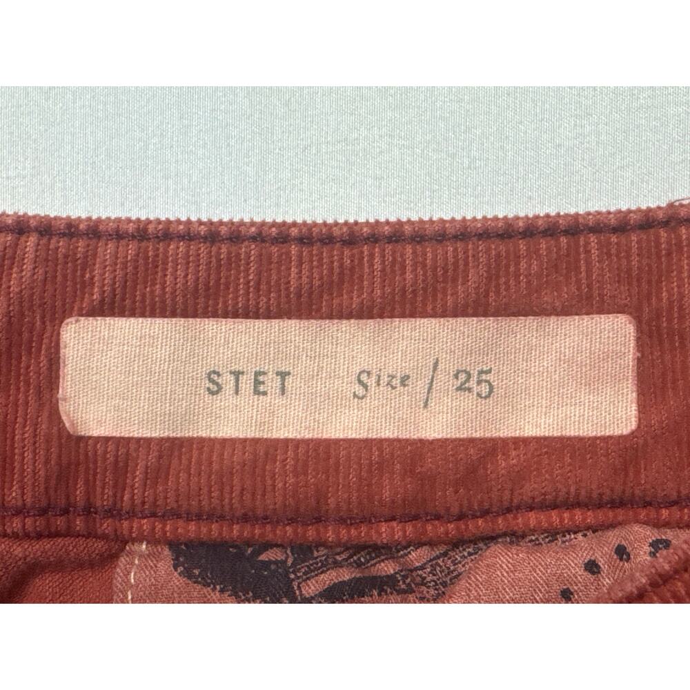 Pilcro & The Letterpress Women's Stet Orange Flare Corduroy Pants - 25 (27x25.5) - Picture 4 of 6